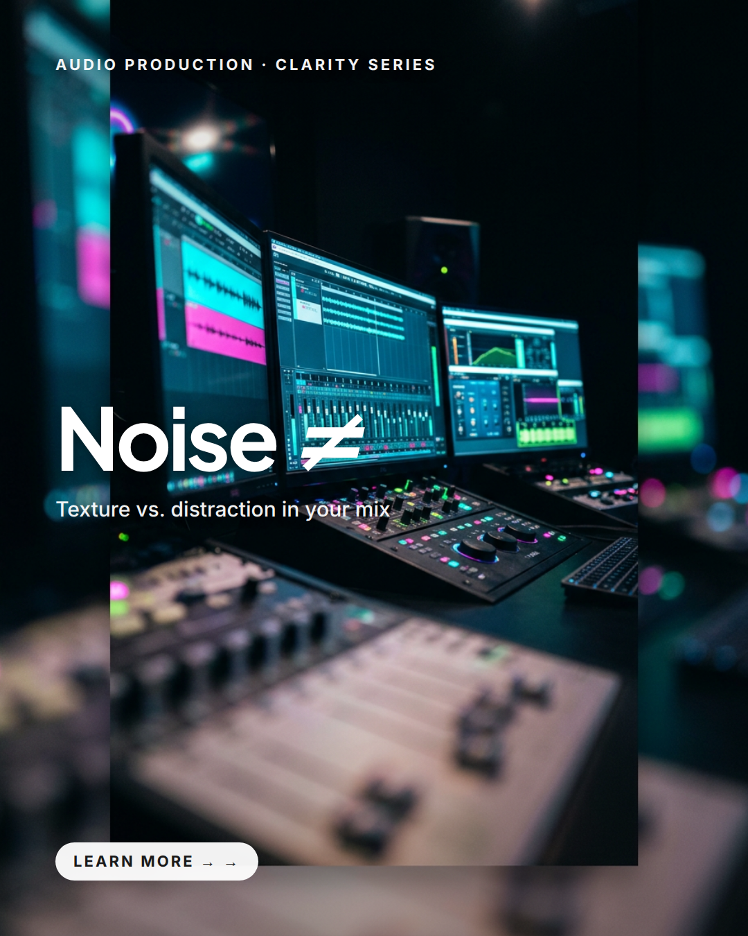 AUDIO PRODUCTION · CLARITY SERIES
