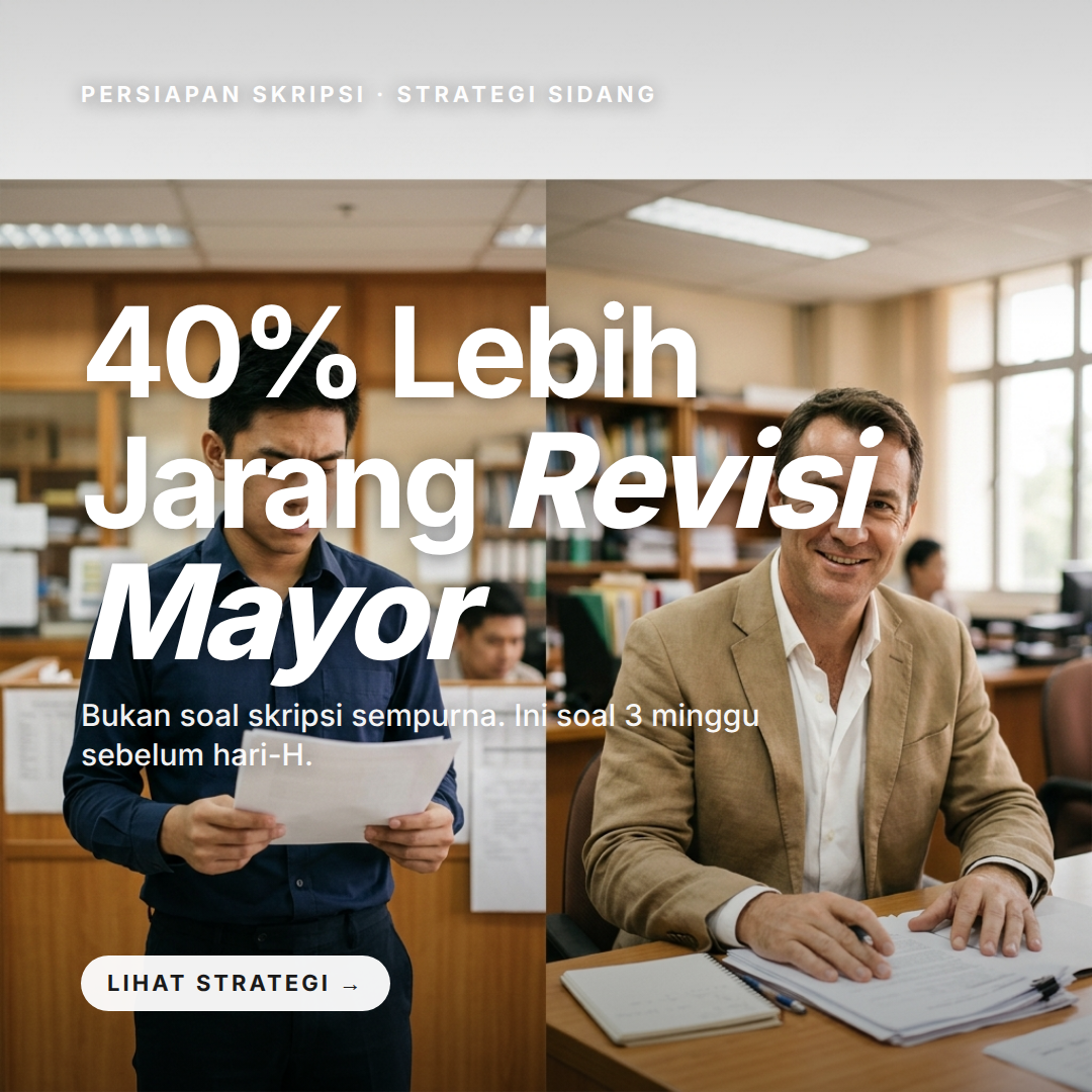 PERSIAPAN SKRIPSI · STRATEGI SIDANG